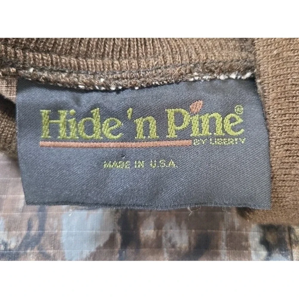 Vintage Liberty Hide N Pine Camouflage Zip Up Jacket‎ Size L